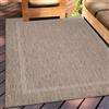 Teppium Tappeto da Esterno Impermeabile 300x400 (280x370 cm) Marrone - Tappeto Resistente alle Intemperie e Lavabile in Lavatrice - Tappeto per Campeggio, Giardino, Balcone, Terrazza