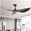 Sofucor 97 cm Smart Ventilatore da Soffitto con Alexa/APP, Silenzioso Ventilatore da Soffitto con Telecomando, WiFi, DC, Timer, 6 Velocità per Camera da letto Soggiorno