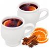 KADAX Tazza in gres porcellanato, 250 ml, per vin brulé, 2 pezzi, tazza in gres porcellanato, tazza da caffè, tazza in ceramica (bianco)