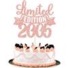 Gyufise 1 topper per torta in edizione limitata 2005 glitterato Twenty One Happy 21st Birthday Cake Topper Cheers to 21 Years Cake Pick decorazione per feste di anniversario, decorazioni per torte