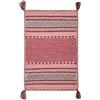 Pierre Tappeti Tappeto ANTIQUE-KILIM rosa tessuto a mano in cotone e ciniglia cm.120x180