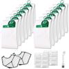 Azyvum Set di 12 sacchetti per aspirapolvere VK140, filtrazione a 5 strati, autosigillante, anti allergie, con 2 filtri + 12 profumi + 1 spazzola per VK140/150/FP140/150