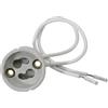 Pianeta Led Portalampada attacco GU10 spinotto GU 10 in ceramica con cavi di collegamento