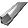 Pianeta Led Profilo Alluminio LP2010 angolare per Strisce Led barra rigida 1 m copertura a scelta, Opaca