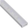 Pianeta Led Profilo 1 mt alluminio DL1407 per strisce led barra rigida copertura a scelta, Opaca