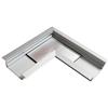 Pianeta Led Connettore angolare L profilo in alluminio da incasso LP3010 per strisce led, Grigio
