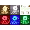 Pianeta Led 5 metri striscia led neon flex waterproof IP67 24 V DC bianco rosso verde blu, Bianco Neutro, 4X10 MM