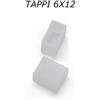 Pianeta Led Coppia di tappi per striscia led neon flex 4x10 e 6x12, 6X12 MM