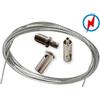 Pianeta Led KIT PER MONTAGGIO A SOSPENSIONE 1,5 MT PER PROFILI IN ALLUMINIO SIRIO, CON CAVO AC