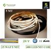 Pianeta Led 5 Metri striscia 2400 LED COB 15 watt/m IP20 24 V DC CRI 90 110 LM/W, Bianco Neutro