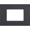 Mapam Placca Tecnopolimero Art 8003-2 3P Nero T1 compatibile Bticino Living