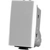 Mapam Interruttore Unipolare (16A-250V) Joy 501B Bianco T3 compatibile Bticino Matix