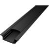 Pianeta Led Profilo Alluminio Nero LP3010N da incasso per strisce LED 2 mt copertura a scelta, Nera