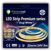 Pianeta Led 5 metri Striscia LED Dual White CCT COB 24V 608LED/m 22w/m IP20