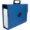 Grafoplás 2980030 Valigetta raccoglitore a soffietto a fisarmonica, Blu, Folio