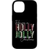 Have A Holly and Jolly Merry Christmas S Custodia per iPhone 14 Plaid leopardato con bufalo Have A Holly and Jolly Merry Christmas