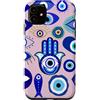 Mystic Nazar Collective Custodia per iPhone 11 Simboli mistici del malocchio grafico - Boho Nazar Celestial Art