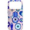 Mystic Nazar Collective Custodia per iPhone 17 Pro Simboli mistici del malocchio grafico - Boho Nazar Celestial Art