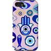 Mystic Nazar Collective Custodia per iPhone SE (2020) / 7/8 Simboli mistici del malocchio grafico - Boho Nazar Celestial Art