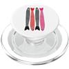 UnBlink Studio by Jackie Tahara Anchovies Vintage Retro Graphic Fun Fish Nero Rosso Rosa PopSockets PopGrip per MagSafe