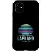 Paesaggi Nordici Aurora Lapponia Finland Custodia per iPhone 11 Lapland Finland Renna Aurora Boreale
