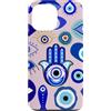 Mystic Nazar Collective Custodia per iPhone 13 Pro Max Simboli mistici del malocchio grafico - Boho Nazar Celestial Art