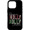 Have A Holly and Jolly Merry Christmas S Custodia per iPhone 16 Pro Plaid leopardato con bufalo Have A Holly and Jolly Merry Christmas