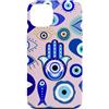 Mystic Nazar Collective Custodia per iPhone 13 Simboli mistici del malocchio grafico - Boho Nazar Celestial Art
