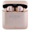 CG Mobile Guess True - Auricolari Wireless Bluetooth, Finitura Satinata, con Logo Stampato, Colore: Rosa