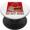 100 Percent DNA Design Dept Solo Insegnamento Nel Mio DNA Divertente Educatore Scuola Insegnante PopSockets PopGrip Adesivo