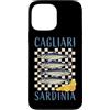 Coastal Sardine Tinned Fish Summer Retro Custodia per iPhone 13 Pro Max Cagliari Sardegna Sardine Retro Pesce in scatola Grafica Costiera