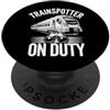 Trainspotting Rail Enthusiast Railroad F Railfan Train Enthusiast Locomotiva Amante e Ventilatore ferroviario PopSockets PopGrip Adesivo