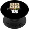 Lustige Gamer Nerd Sprüche Motive GG Easy Funny Gamer - Scritta per 18° compleanno PopSockets PopGrip Adesivo