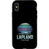 Paesaggi Nordici Aurora Lapponia Finland Custodia per iPhone X/XS Lapland Finland Renna Aurora Boreale