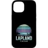 Paesaggi Nordici Aurora Lapponia Finland Custodia per iPhone 15 Lapland Finland Renna Aurora Boreale