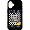 Coastal Sardine Tinned Fish Summer Retro Custodia per iPhone 16 Cagliari Sardegna Sardine Retro Pesce in scatola Grafica Costiera