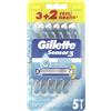 Gillette Sensor 3 Cool - Rasoio Da Uomo Usa E Getta 5 pz