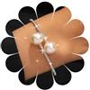 Cybche Braccialetto con perle e strass in stile bohémien, braccialetti da tennis in oro con zirconia cubica, regolabile, braccialetto aperto con perle da sposa e da sposa, braccialetti da polso per