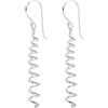 Silverly Orecchini a Spirale Lunghi a Cavatappi in Argento Sterling 925 per Donna | Orecchini Pendenti a Spirale Intrecciata: Gioielli Minimalisti Contemporanei da Indossare Tutti i Giorni
