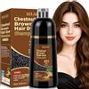 MINYSIC 500ML Shampoo Colorante Castano per Donna Uomo per Capelli Bianchi