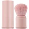 Générique Pennello per cipria retrattile - Pennello da trucco portatile, formato da viaggio con custodia protettiva per una conservazione pulita, cosmetico con setole sintetiche morbide con applicazione