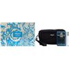 Versace Versace - Eau Fraiche da uomo, set da 3 pezzi include: Eau de Toilette Spray da 96,4 g + 8,5 g Eau de Toilette Spray da viaggio + 1 Versace Black Trousse