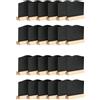 Breeshy Confezione da 24 mini lavagne nere per appunti di cucina con supporti 10 x 7,2 cm, lavagna nera per messaggi da tavolo