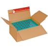 ColomPac CP141.301 - Scatola in cartone ondulato, 445 x 315 x 180-300 mm, 10 pz, con aletta autoadesiva di chiusura, filo per apertura e protezione sugli angoli, facile da assemblare, colore: Marrone
