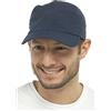Tom Franks Berretto leggero con visiera pieghevole blu, Blu, Taglia unica