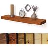 Chill House Mensola Galleggiante Rustica 30cm x 4.4cm, Teak, 90cm