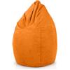 Green Bean© Poltrona a Sacco con Schienale 60x60x90cm - Cuscino per Interni 220Lt riempimento Accogliente e Lavabile - Cuscino da Pavimento Pouf Sedia Sgabello