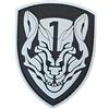 WARAGOD Medaglia d'onore AFO toppa in pvc, grigio,