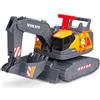 Dickie Toys - Volvo Escavatore Power Excavator (30 cm), Escavatore giocattolo per bambini dai 3 anni in su, con ruota libera, controllo leva, luce e suono, 203725012