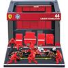 Burago Bburago PitPass F1 Ferrari SF-25#44 Hamilton '25 - Scala 1:43 Set auto modello Formula 1 Die-Cast auto giocattolo fedele auto giocattolo a partire dai 3 anni (18-36865H)